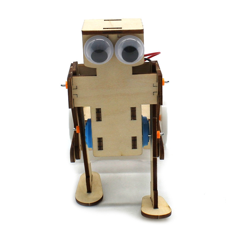 OKYN-G5655 DIY Pulling Robot 3D Wooden Assembly Model Manual Experiment Kit For Education And Maker Boards