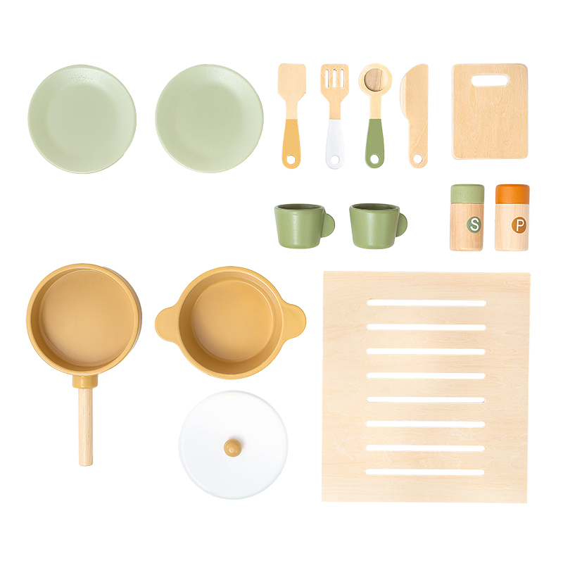 Wooden Kitchen Accessories Close Up
