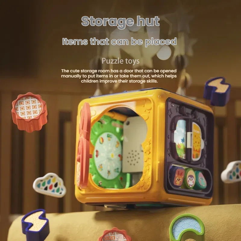 Baby Music Toys Activity Sensory Cubes Toddler Development Learning Puzzle Educational Toys for Kids