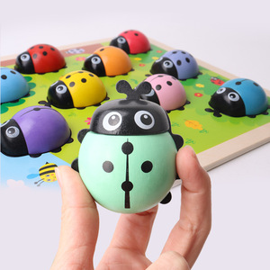 Fun Number Little Ladybug Math Teaching AIDS Educational Color Matching Toys for Educational Toys
