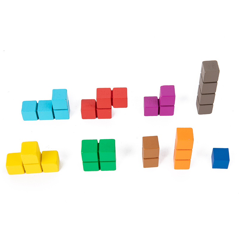 Logical Thinking Cube, Building Blocks, Montessori Early Education Training, Student Desktop Game, Wooden Toy