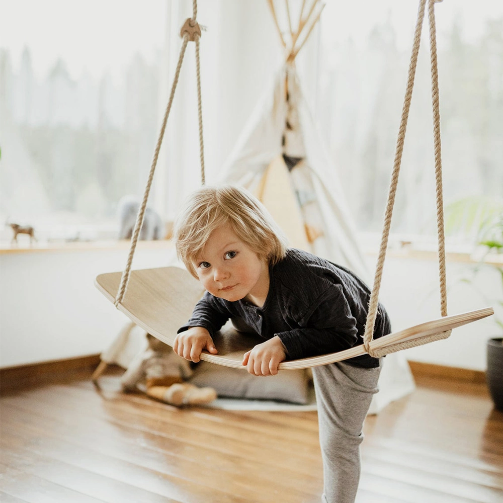 Children Wooden Indoor Yoga Balance Board Fitness and Entertainment Bodyb Toys Baby Room Decoration