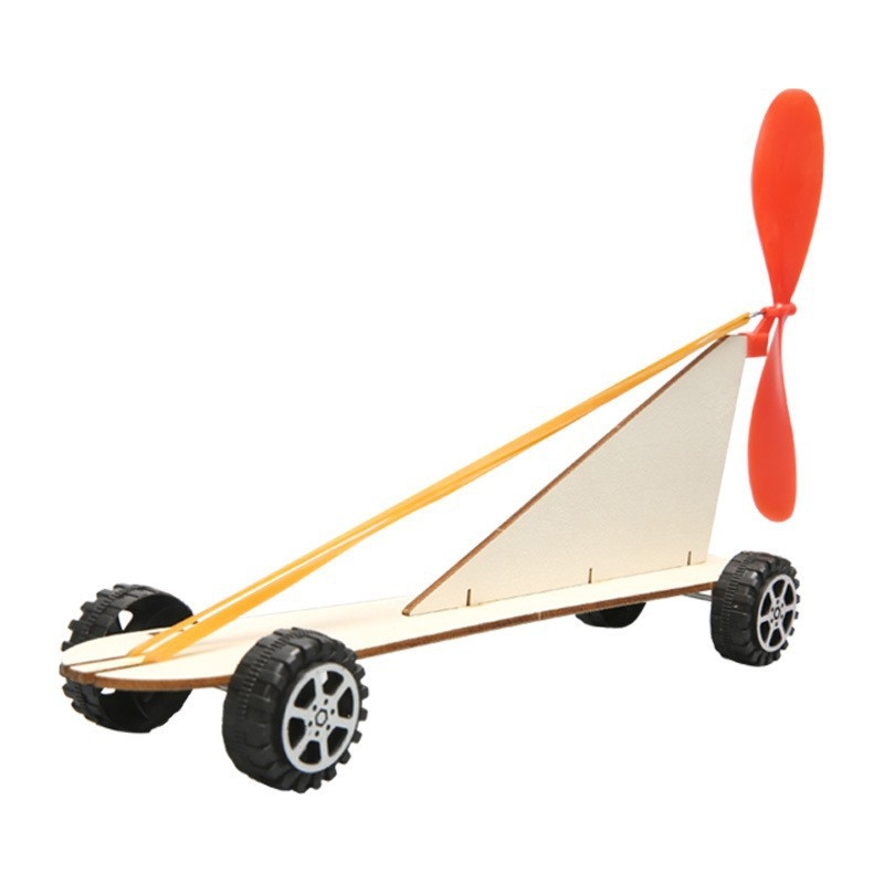 Rubber band power car Kit Detail 2