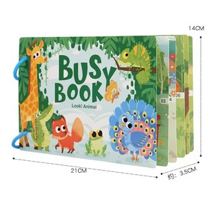 Montessori Busy Book for 2-4 Year Olds Quiet Paper Child Puzzles on Farm &amp; Ocean Themes Early Education Preschool Enlightenment