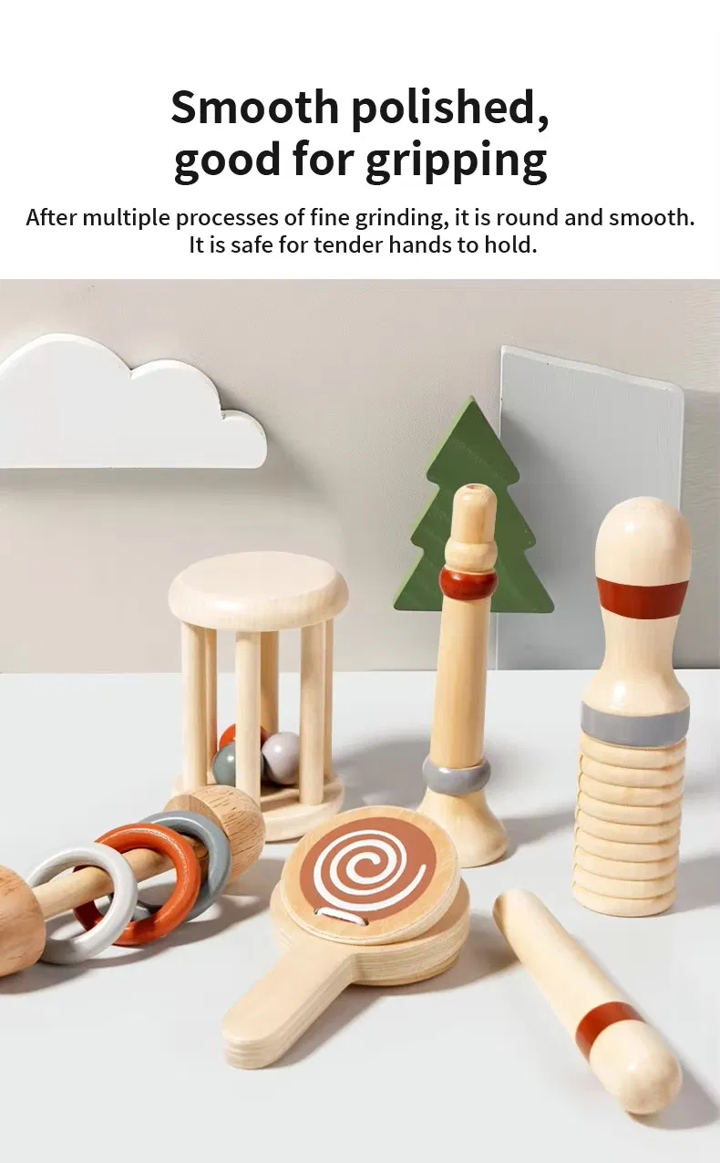 Wooden Musical Instruments Set Education Sensory Kids Wooden Music Toy