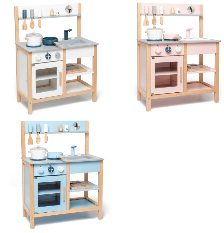Beech wood kitchen set