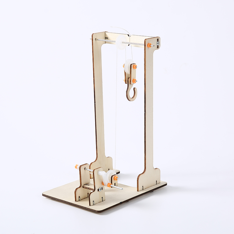 Handmade DIY Wood Model Hand Crane Science Experiment Kit STEM Technology Puzzle 3D Laser Cut Eco-friendly