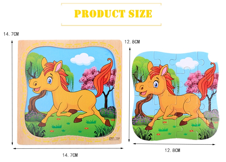 Wooden Puzzle Animal Toy