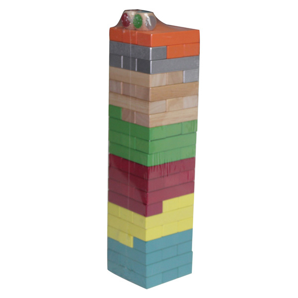 Top Selling Board Game Wooden Tumbling Block Stacking Tower Toy for Kids