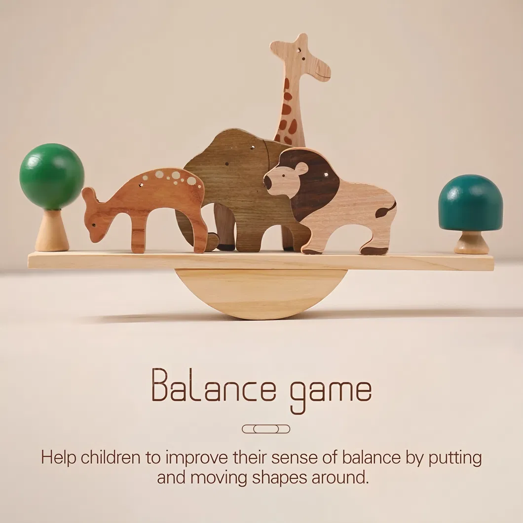 Juegos Y Juguetes Dinosaur Wooden Kids Elephant Camel Balance Game Toys for Children