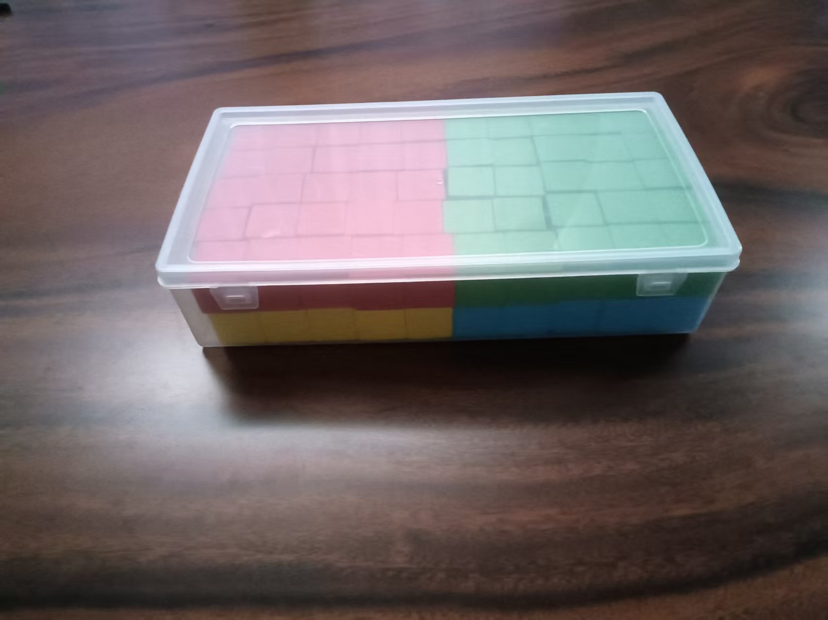 100pcs Rainbow Wooden Stacking Blocks Toddler Math Counters Color Sorting &amp; Building Game Educational STEM Toys for Kids