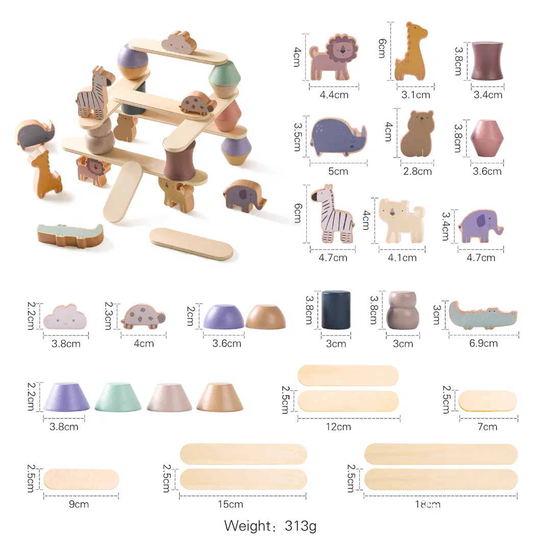 Children Early Learning Educational Toys Wooden Elephant Balance Kid Juguetes Toy