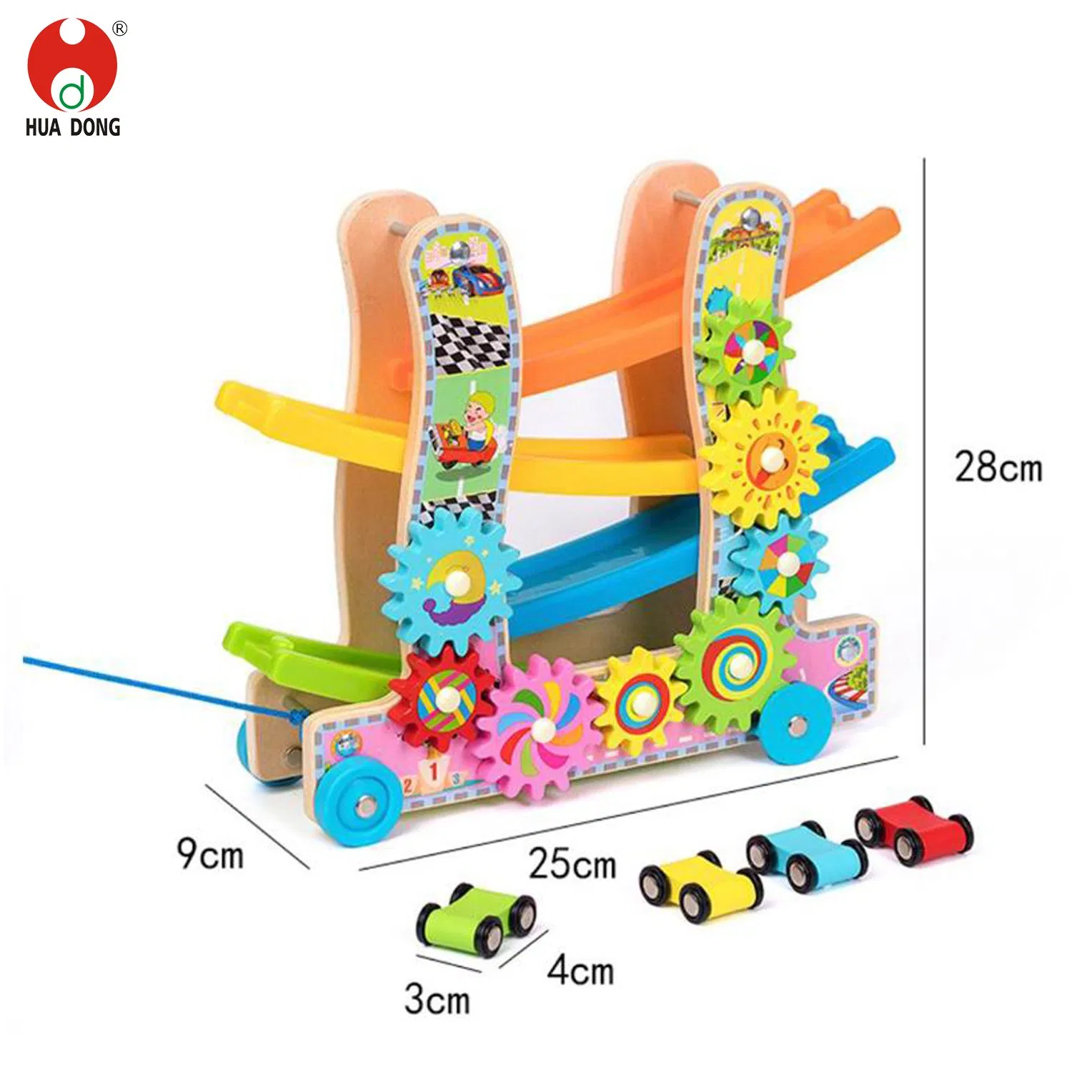 Hot Product Wholesale Children Wooden Toys Eco-friendly Kids Toys Wooden Musical Toys Ringing Bell Fine Motor Skills Development Wooden Rattle Toys