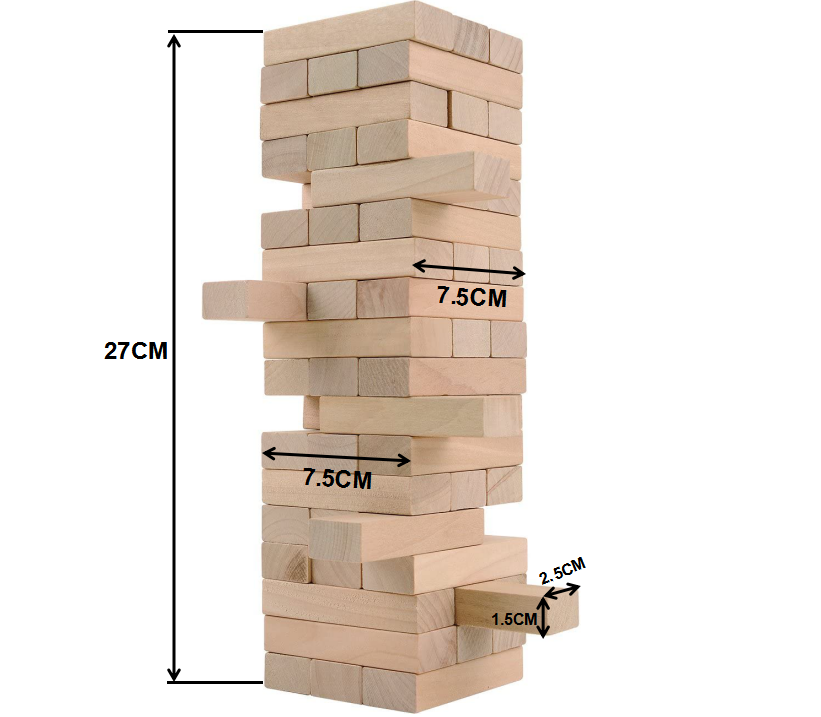 We Wholesale and Customize High Quality Block Wood Stack Game