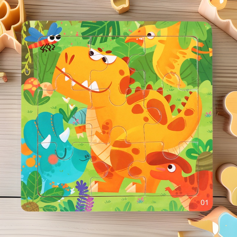 9-piece Children's Wooden Magic Cubes Logic Thinking Enlightenment Game Baby Educational Early Learning Fun Hands-on Toy