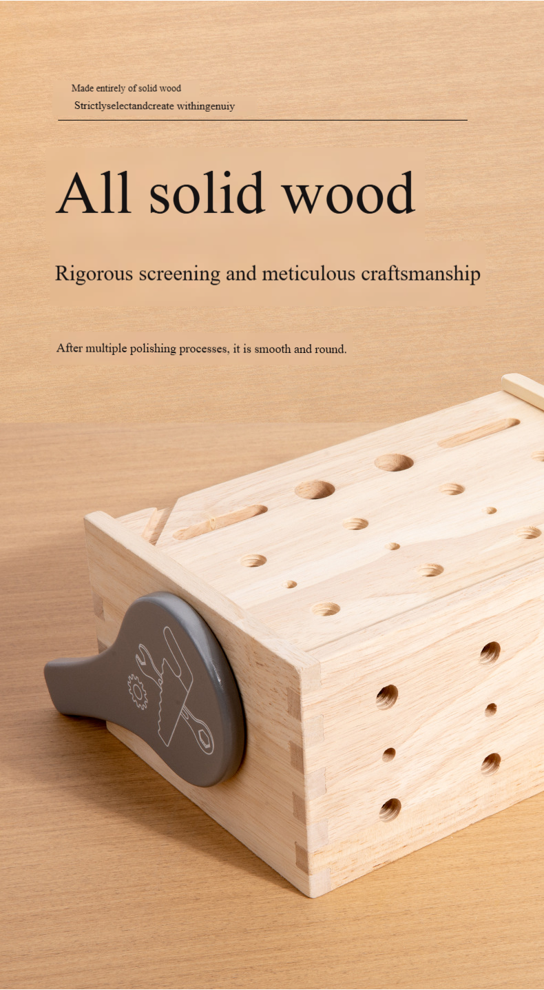 Children's Wooden Toolbox Toy Detail 7