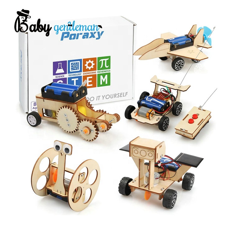 Hot Sale Educational DIY 3D Puzzle Model 6 in 1 Wooden STEM Toys for Kids Z04104G