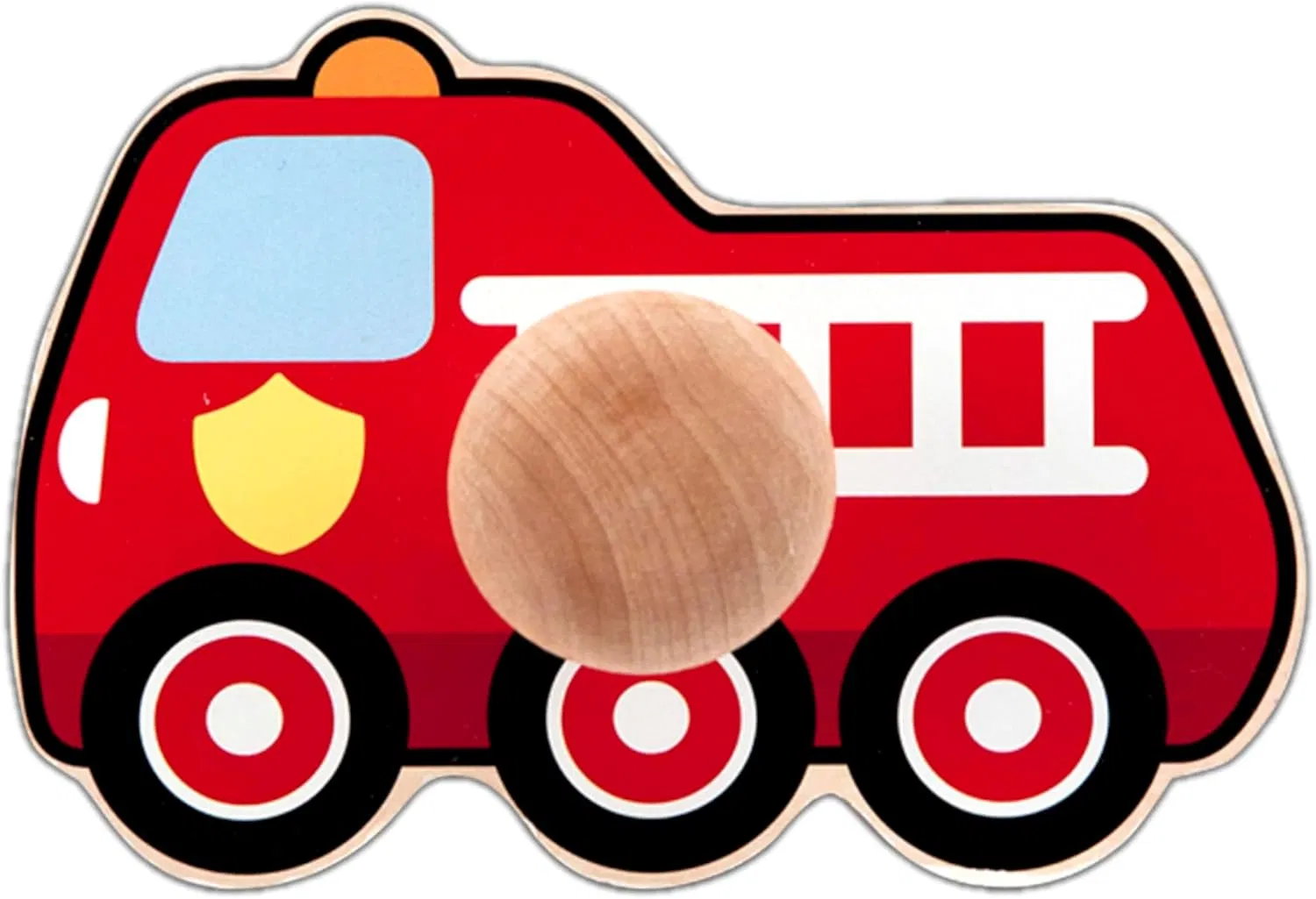 Ibay Vehicle Jumbo Knob Puzzle Wooden Peg Puzzle for Toddlers Educational Toy for Shape Recognition and Fine Motor Skills Ages 1+ Wooden Toys