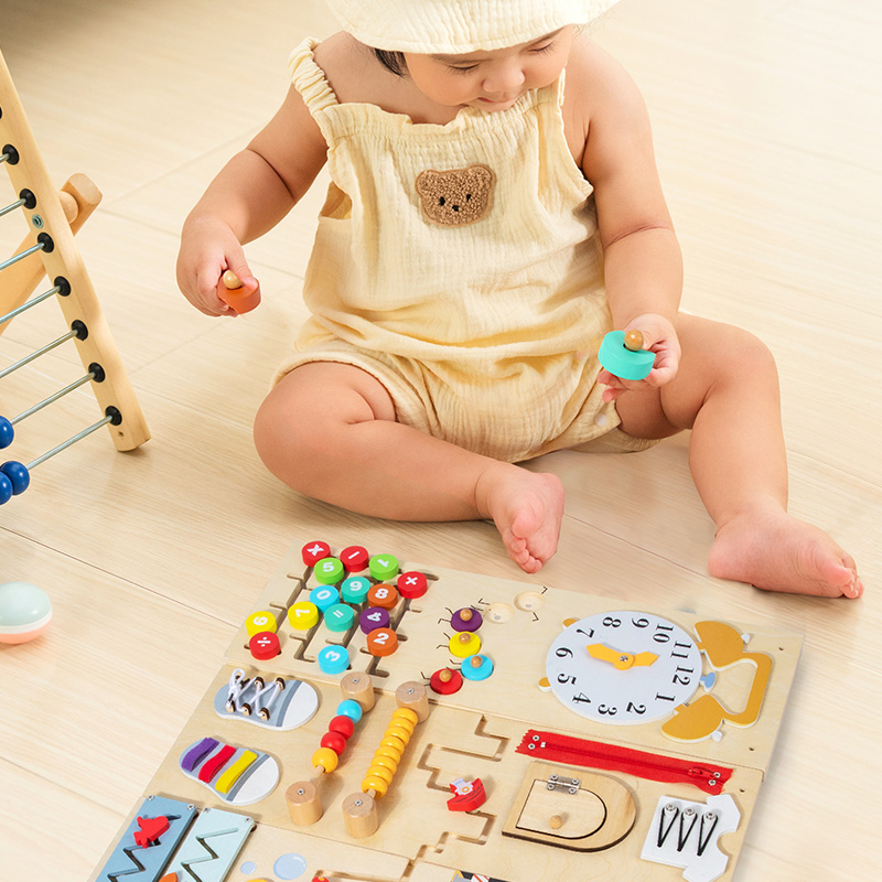 Kindergarten Multifunctional Busy Board Sensory Wall Activity Panel to Cultivate Hands-on Ability