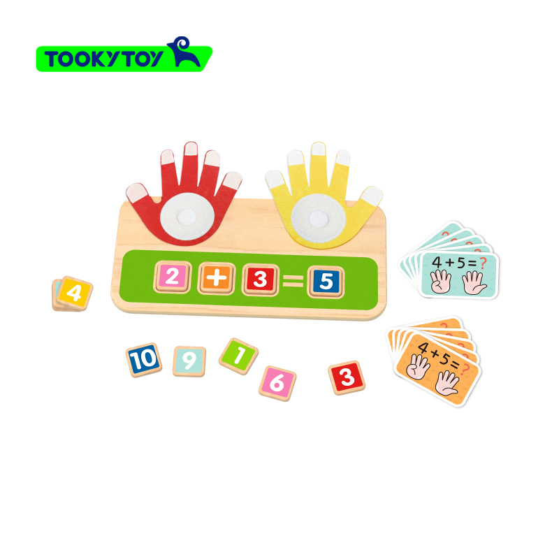 Kids Montessori Finger Counting Math Toys Creativity Early Educational Math Card Intelligence Toys for Kids