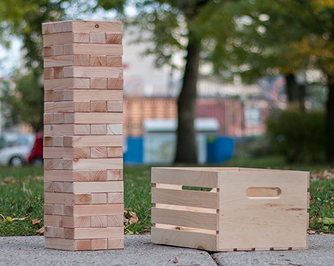 We Wholesale and Customize High Quality Block Wood Stack Game