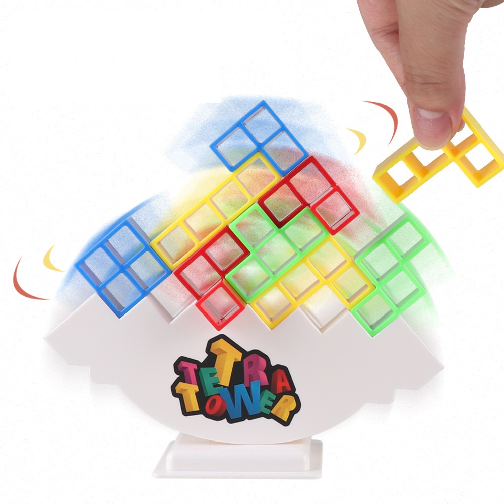 Russia Block Puzzle Building Block Set Kids Tower Balancing Blocks Crazy Game Balance Tower Board Game Toys Kids