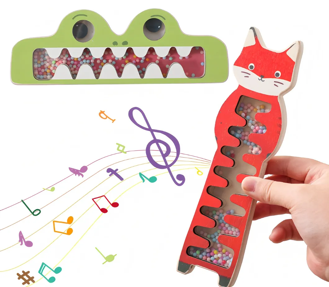Children Kids Infant Baby Candy Parks Car Christmas Instruments OEM Manufacturer Wholesale Fancy Wooden Musical Set Toy