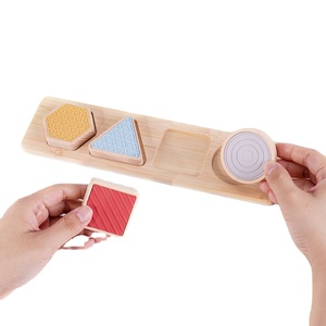 EDUsense Sorting Shape Puzzle Stacking Toy Wooden Silicone Preschool Education Montessori Puzzle Learning Toys for Kids