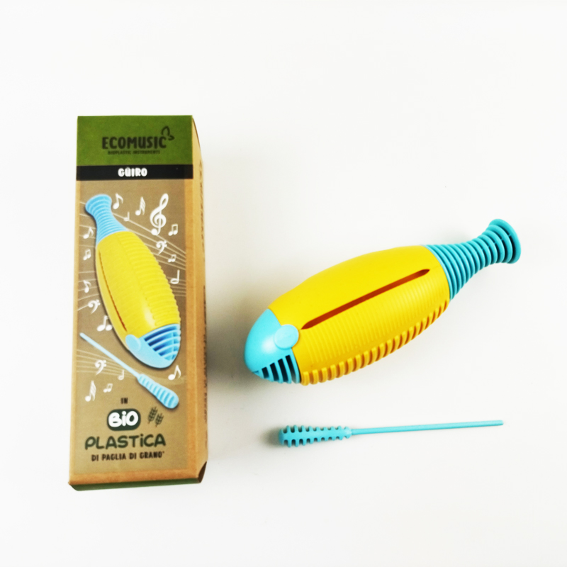 Eco Wooden Fish Beating Musical Instruments Early Educational Toy Orff Music Wheat Stalk Material Environment-Friendly Baby Toy