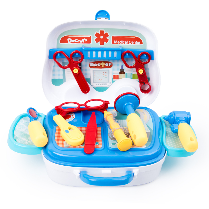 Children's Wooden Pretend Hospital Examination Table. Doctor and Nurse Role-playing Children's Play Toys.