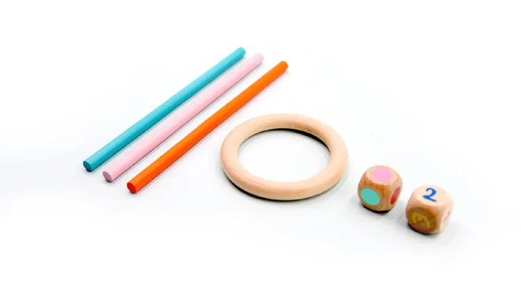 Montessori Children Table Balance Game Block Stick Wooden Educational Color Fun Wooden Stick Game Toys Balance Wooden Sticks Set