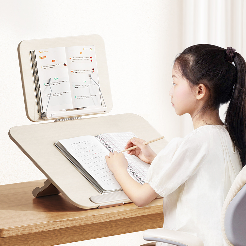 FEIXIANG New YD-20 Multi-functional Eco-Friendly Wooden Reading Stand Writing Board Ergonomic Slant Board Kids Study Posture