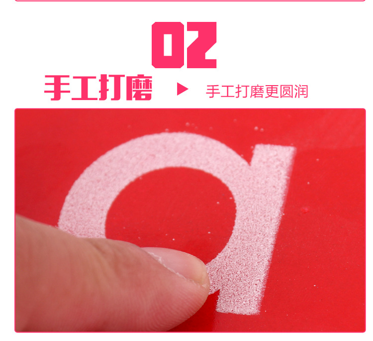 Sandpaper Letter Board Details 7