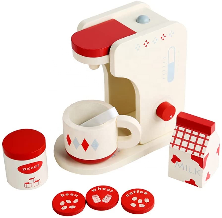 Wooden coffee machine toy 2