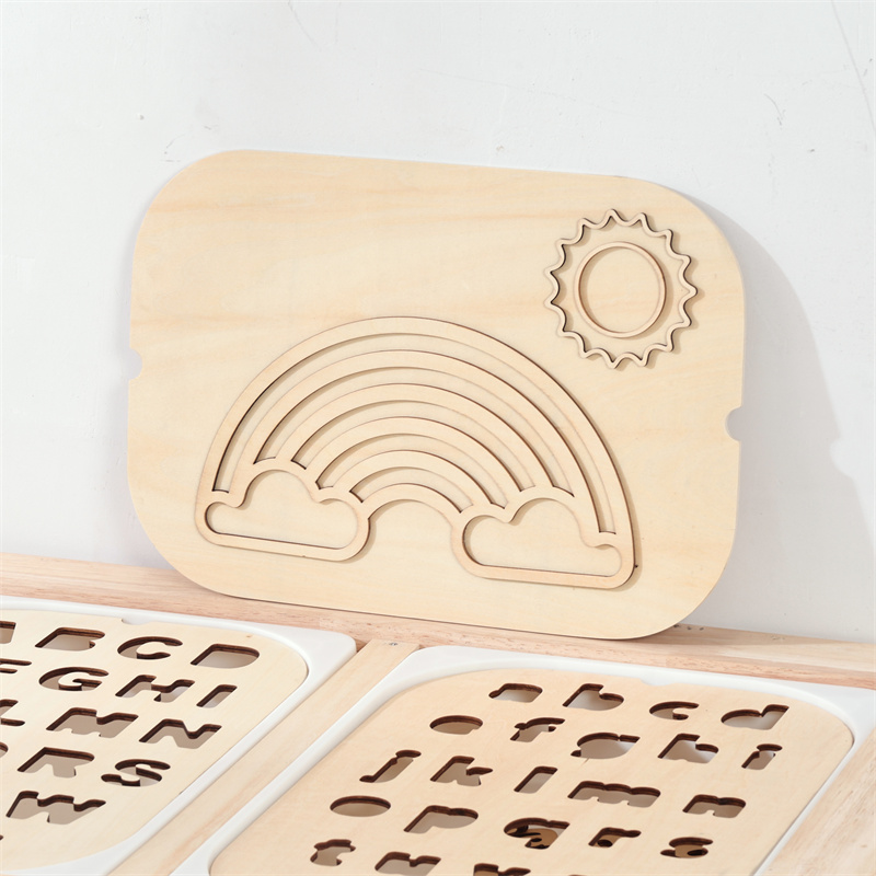 Wooden Sensory Table Board for Baby Educational Toy to Develop Color Cognition and Intelligence