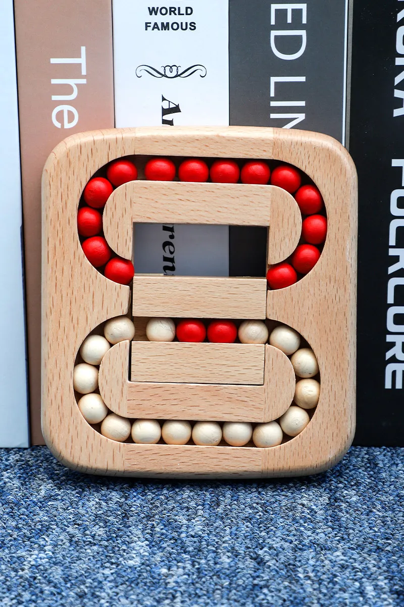 Montessori Fine Motor Skill Wooden Bead Maze Toy