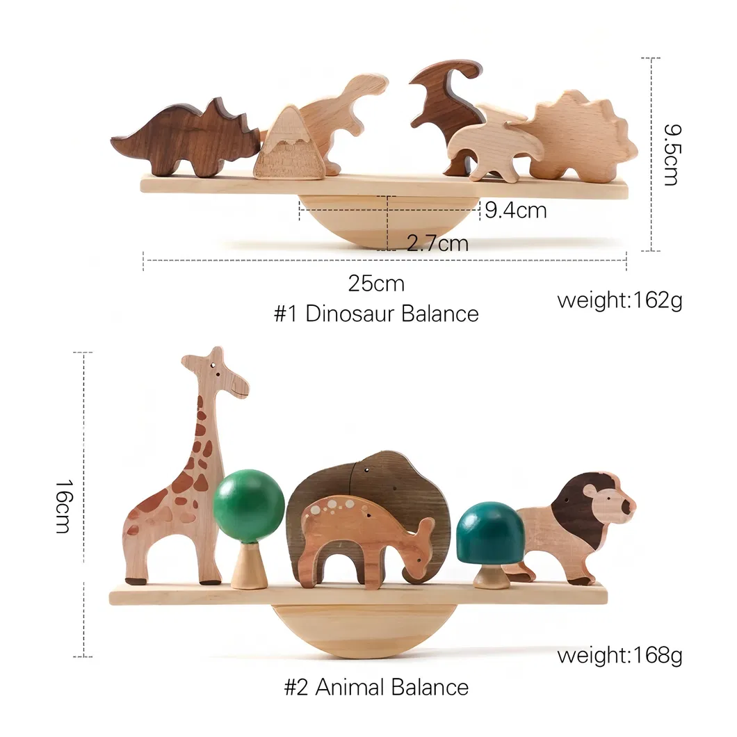 Juegos Y Juguetes Dinosaur Wooden Kids Elephant Camel Balance Game Toys for Children