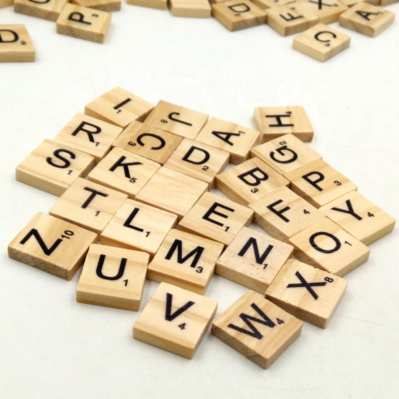 Alphabets Wooden Letters Toy Board-Eco-friendly Polished Wall Hanging for Kids Training &amp; Holiday Decoration