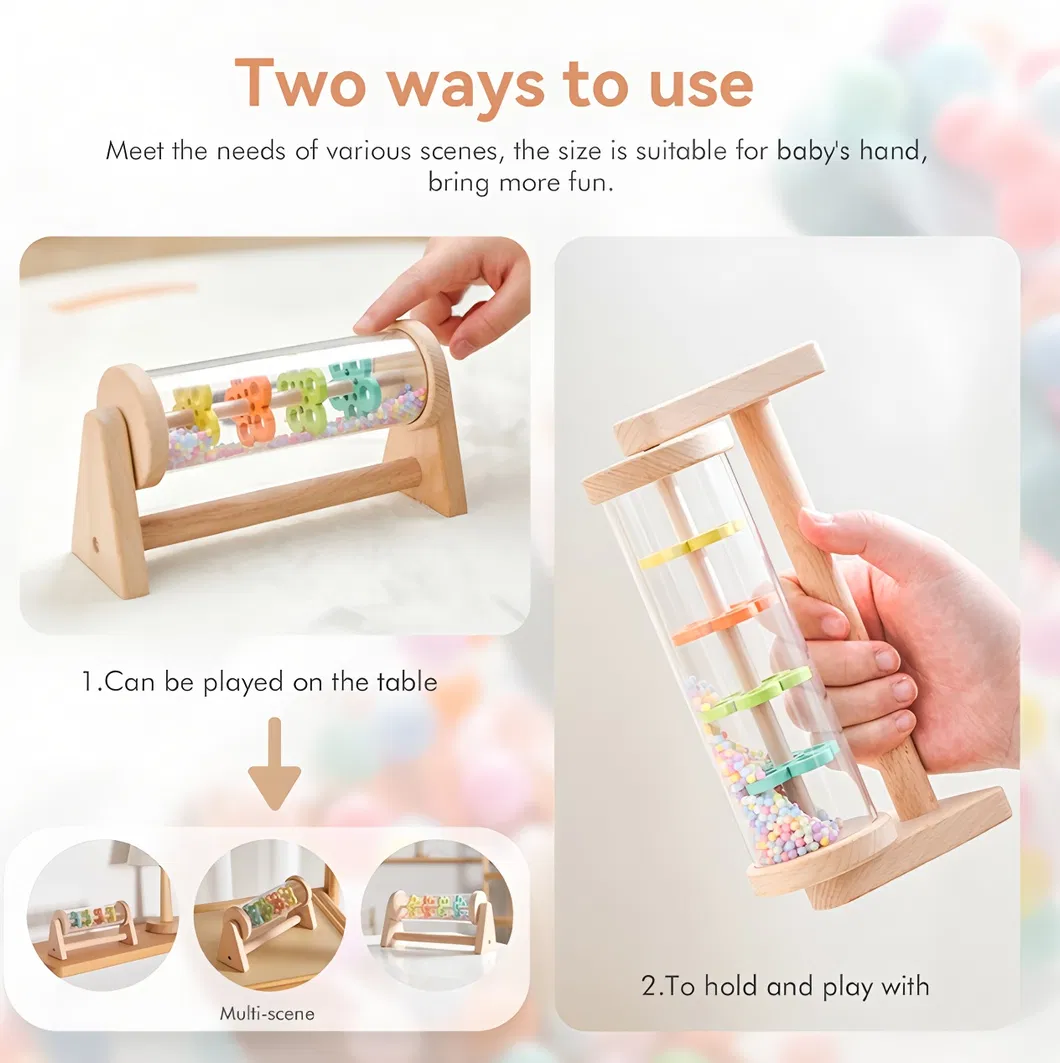 Children Kids Infant Baby Candy Parks Car Christmas Instruments OEM Manufacturer Wholesale Fancy Wooden Musical Set Toy