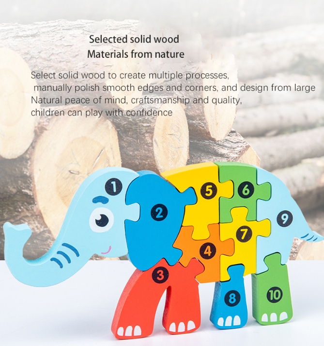 Wooden 3D Puzzle Design 3