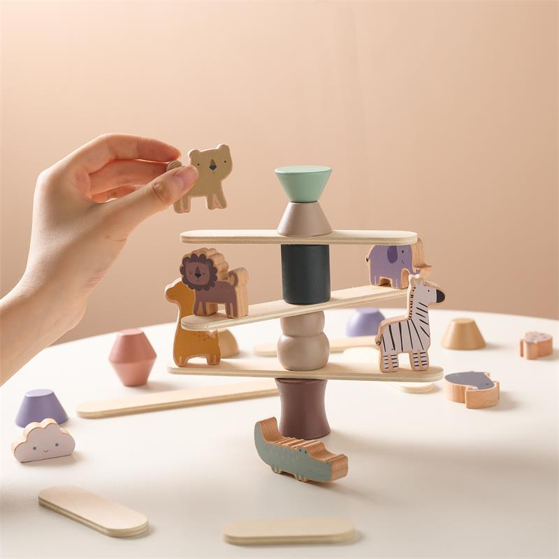 Children Early Learning Educational Toys Wooden Elephant Balance Kid Juguetes Toy