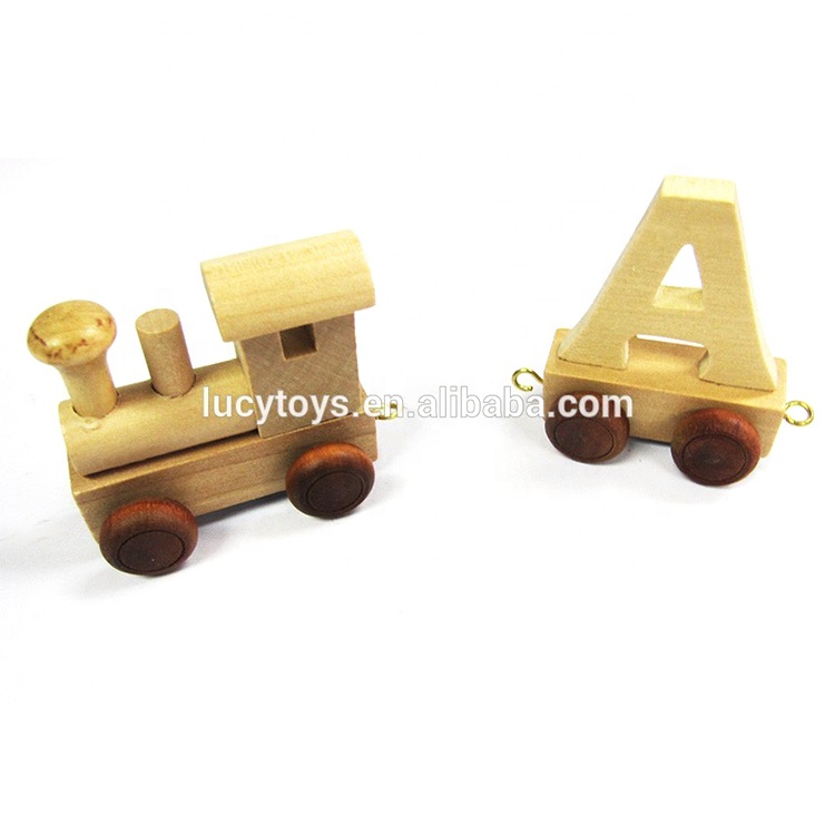 Wholesale for Kids Wooden Alphabet Train Toy Set Wooden Letter Train Toy