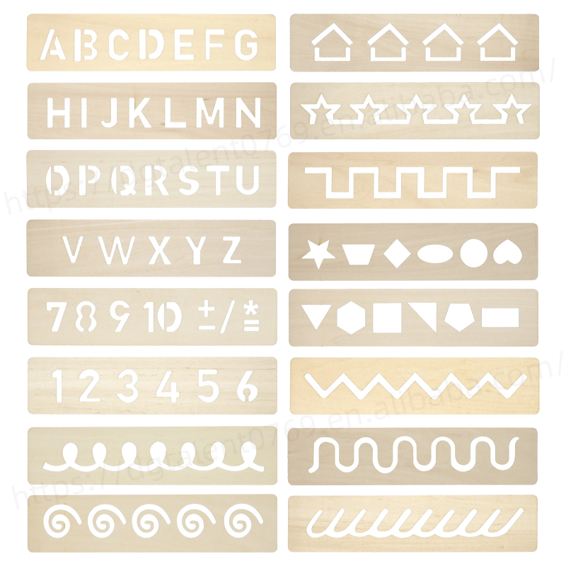 Wooden Alphabet Tracing Board Montessori Letter Tracing Board for Preschool and Toddler Learning Toys