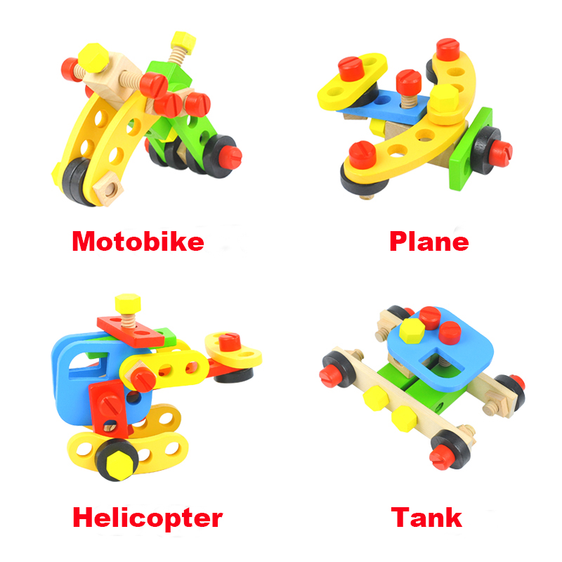 CPC/CE Wooden Toddler Tools Set Including Tool Box &amp; DIY Stickers, 69pcs Montessori Educational STEM Construction Toys