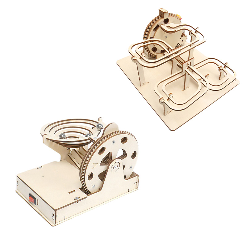 Wholesale Montessori Wooden Educational Toys 3D Wooden Puzzle Marble Run Toy Games for Kids
