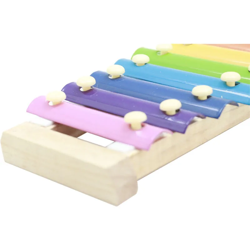 Montessori Educational Wooden Xylophone Eight-Notes Frame Style Musical Funny Toys
