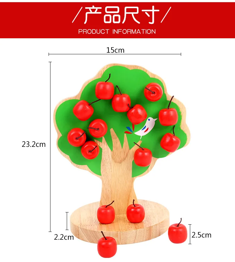 Wooden Threading Beads Toy Set Educational Kids Puzzle for Fine Motor Skills Montessori Learning Toy for Toddlers Eco-Friendly Wood Toy