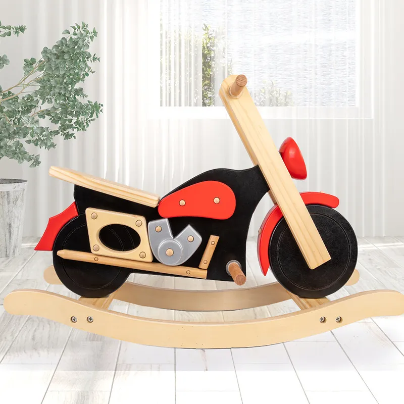 Wooden Children's Motorcycle Rocking Horse design