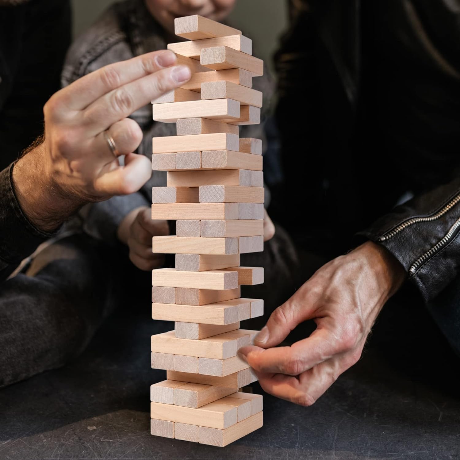 Unisex Wooden Blocks Stacking Game Fun DIY Educational Toy