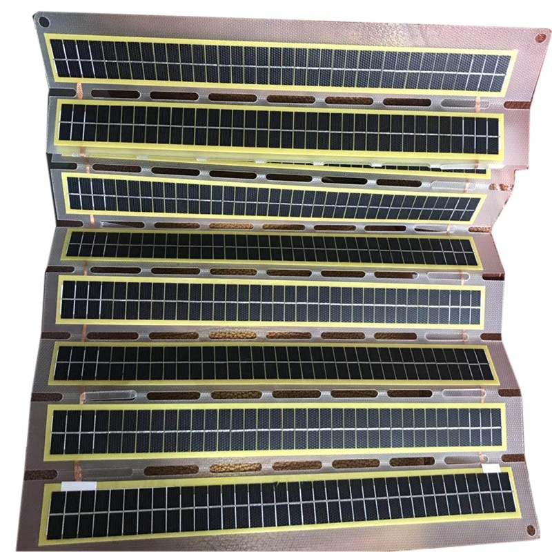 6V 11.5W Flexible Solar Panel 1000*80mm Custom Shape Lightweight Retractable Solar Curtain Blind Retractable Solar Curtain